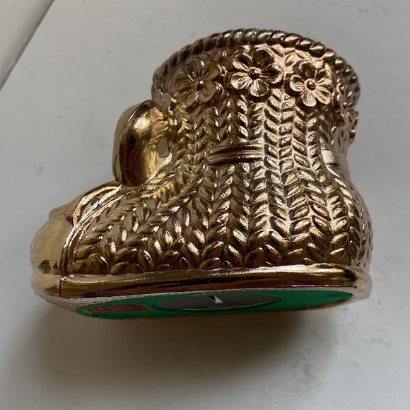 - Vintage Leonard Silver Plate Baby Boot Bank - Picture 3 of 9